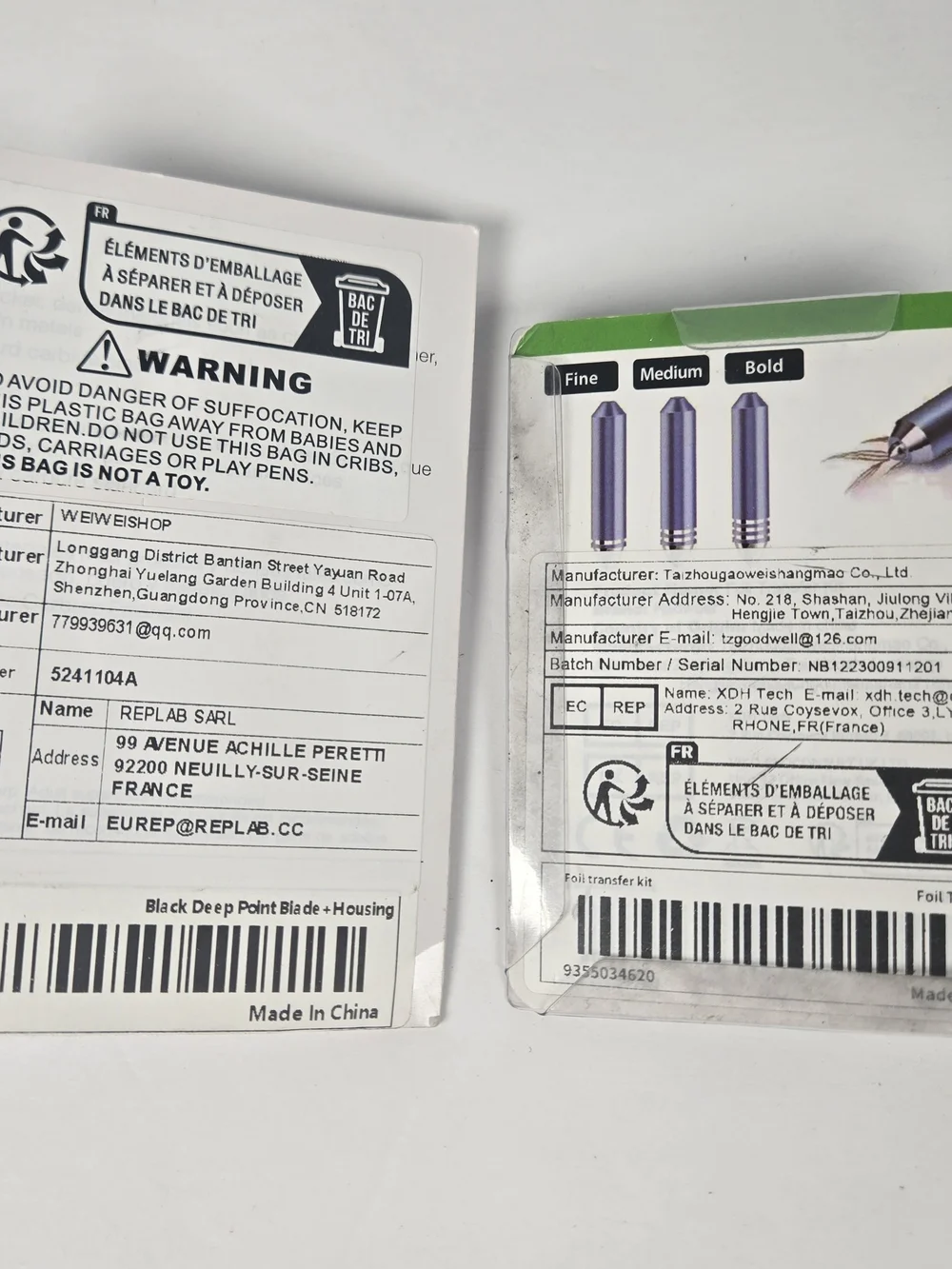 Acirell Deep Point Blade Housing Cricut Foil Transfer Kit 4 Tips